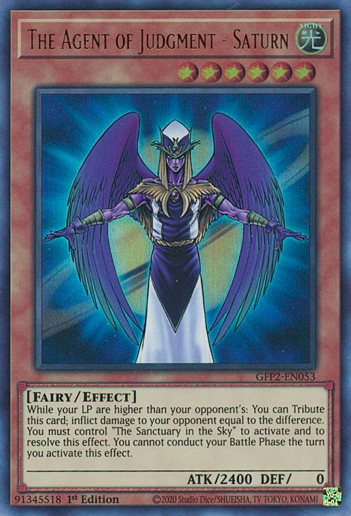 The Agent of Judgment - Saturn [GFP2-EN053] Ultra Rare | The Time Vault CA
