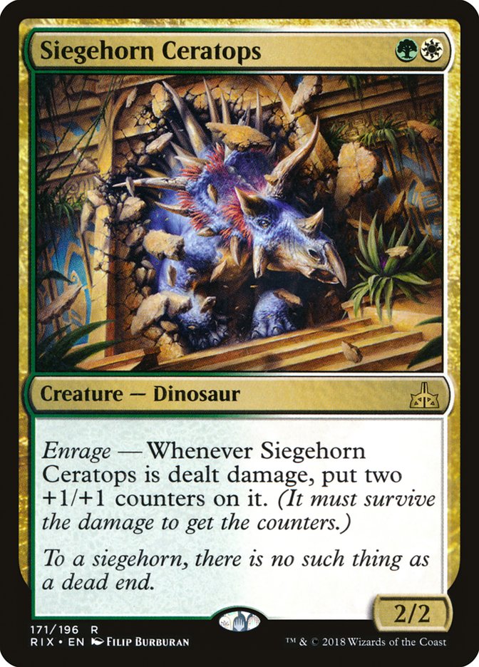 Siegehorn Ceratops [Rivals of Ixalan] | The Time Vault CA