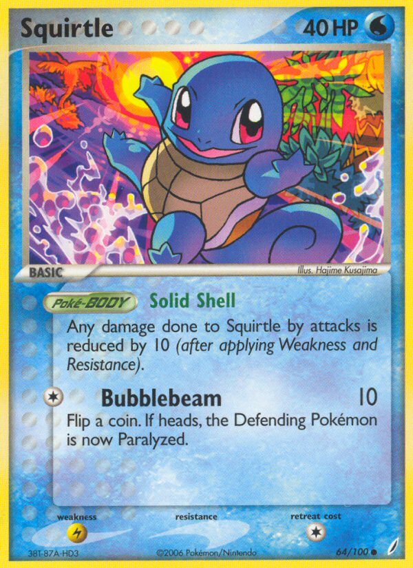 Squirtle (64/100) [EX: Crystal Guardians] | The Time Vault CA