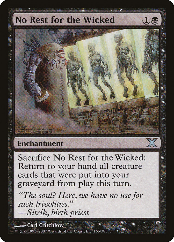 No Rest for the Wicked [Tenth Edition] | The Time Vault CA
