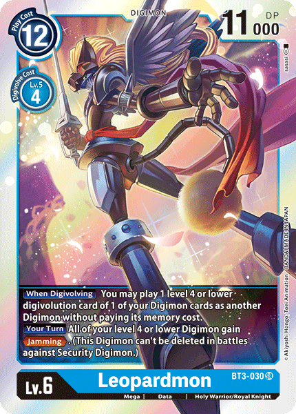 Leopardmon [BT3-030] [Release Special Booster Ver.1.0] | The Time Vault CA