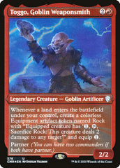 Toggo, Goblin Weaponsmith (Foil Etched) [Commander Legends] | The Time Vault CA