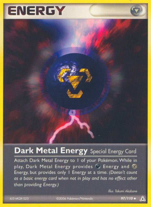 Dark Metal Energy (97/110) [EX: Holon Phantoms] | The Time Vault CA