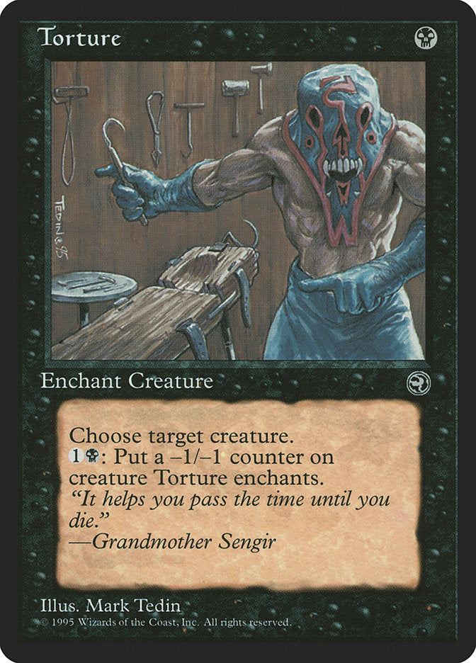 Torture (Grandmother Sengir Flavor Text) [Homelands] | The Time Vault CA