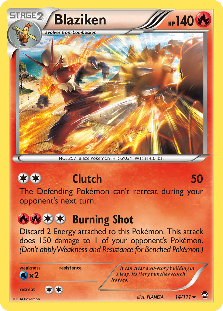 Blaziken (14/111) [XY: Furious Fists] | The Time Vault CA