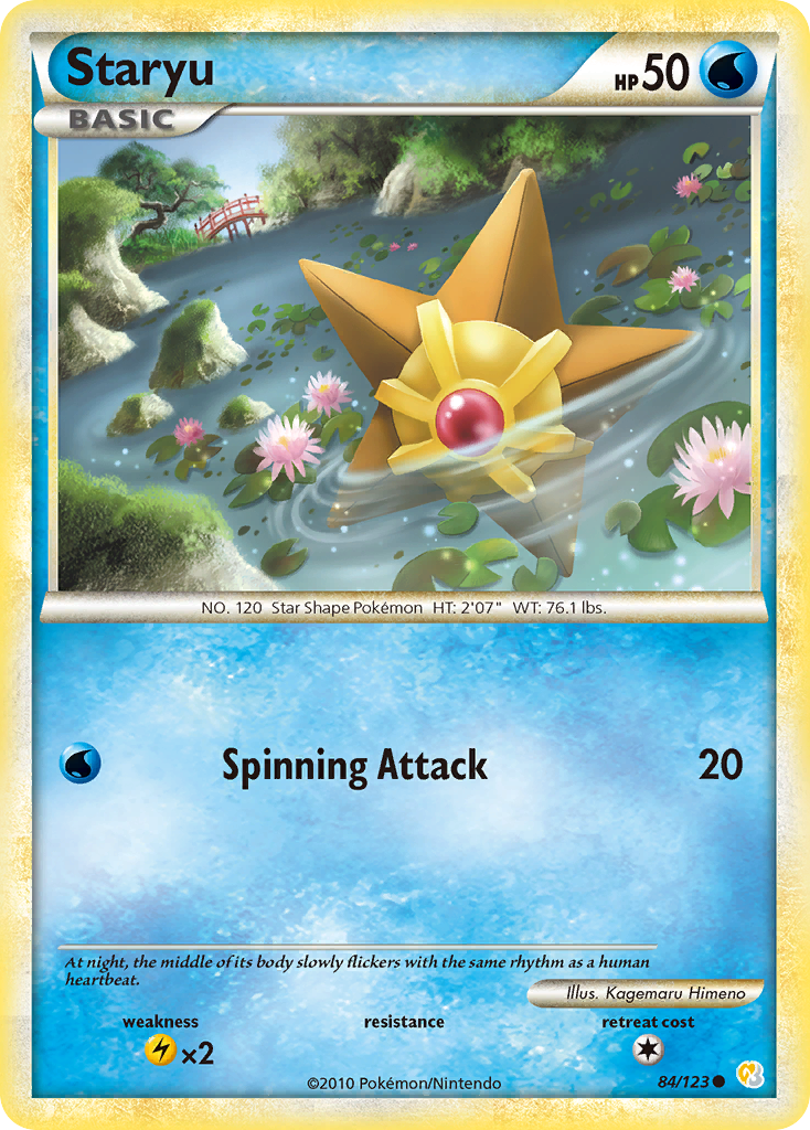 Staryu (84/123) [HeartGold & SoulSilver: Base Set] | The Time Vault CA