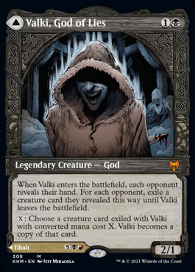 Valki, God of Lies // Tibalt, Cosmic Impostor (Showcase) [Kaldheim] | The Time Vault CA