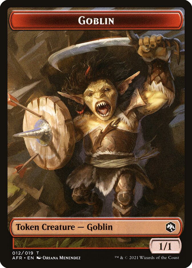 Goblin (012) // Blood (017) Double-sided Token [Challenger Decks 2022 Tokens] | The Time Vault CA