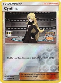 Cynthia (119/156) (Regional Championship Promo) [Sun & Moon: Ultra Prism] | The Time Vault CA