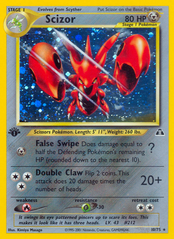 Scizor (10/75) [Neo Discovery 1st Edition] | The Time Vault CA