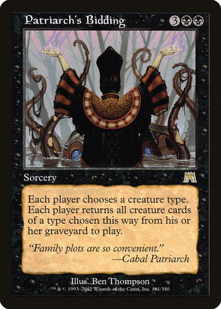 Patriarch's Bidding [Onslaught] | The Time Vault CA