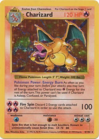 Charizard (4/102) [Base Set Shadowless Unlimited] | The Time Vault CA