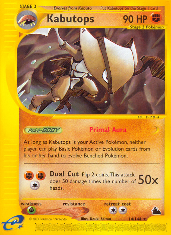 Kabutops (14/144) [Skyridge] | The Time Vault CA