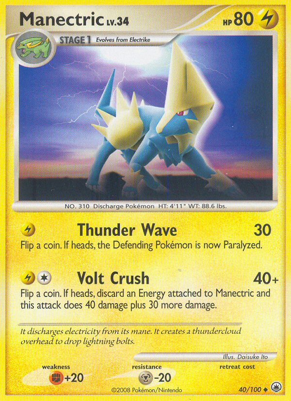 Manectric (40/100) [Diamond & Pearl: Majestic Dawn] | The Time Vault CA