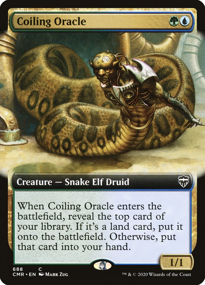 Coiling Oracle (Extended Art) [Commander Legends] | The Time Vault CA