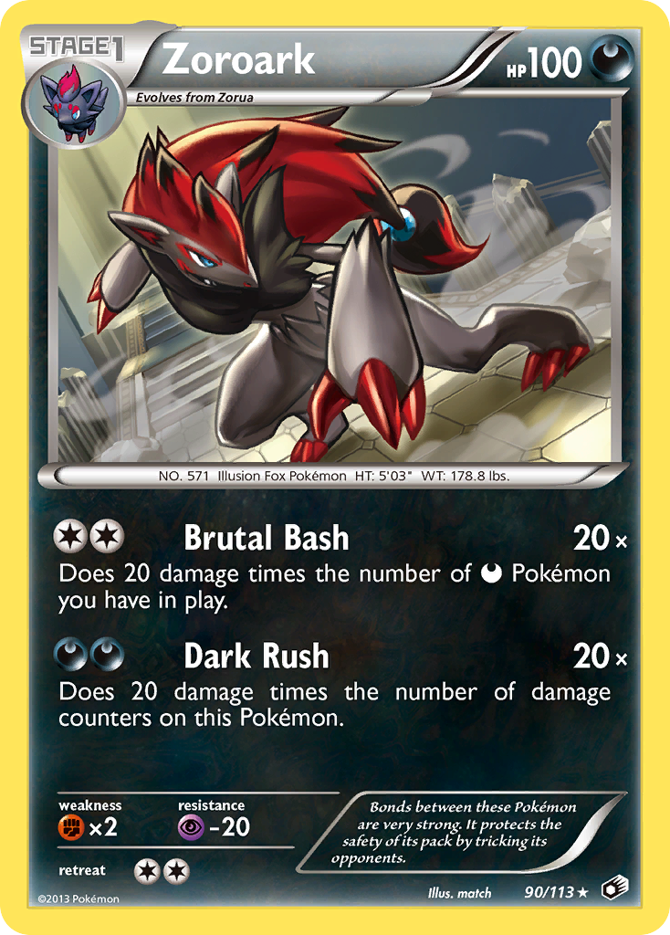 Zoroark (90/113) [Black & White: Legendary Treasures] | The Time Vault CA