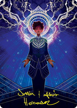 Brainstorm Art Card (Gold-Stamped Signature) [Strixhaven: School of Mages Art Series] | The Time Vault CA