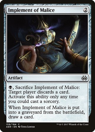 Implement of Malice [Aether Revolt] | The Time Vault CA