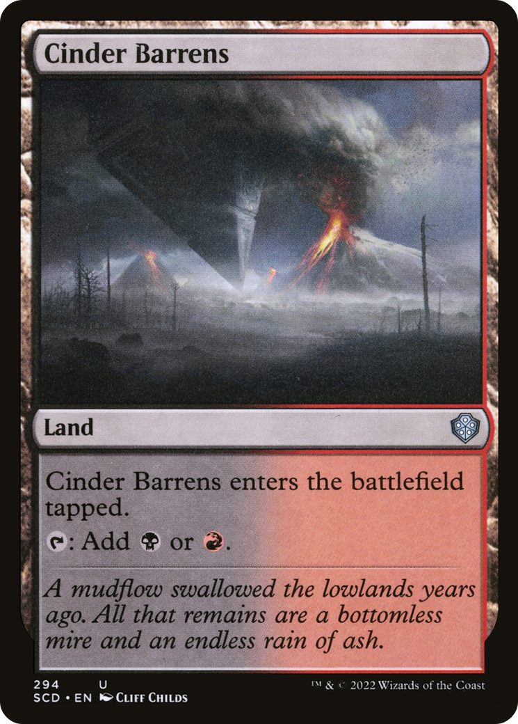 Cinder Barrens [Starter Commander Decks] | The Time Vault CA