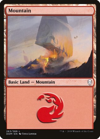 Mountain (263) [Dominaria] | The Time Vault CA