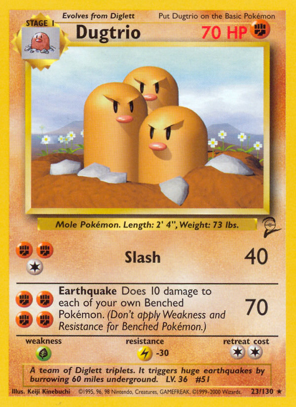 Dugtrio (23/130) [Base Set 2] | The Time Vault CA