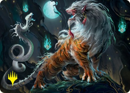 Gloomshrieker Art Card (Gold-Stamped Signature) [Kamigawa: Neon Dynasty Art Series] | The Time Vault CA