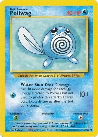 Poliwag (59/102) [Base Set Unlimited] | The Time Vault CA