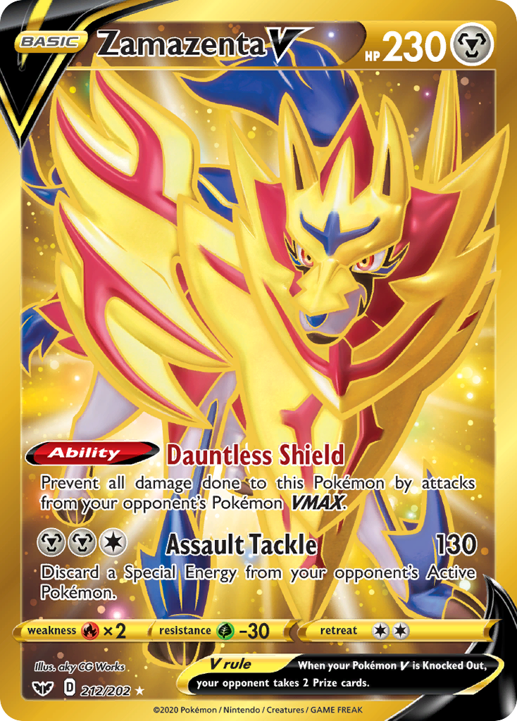 Zamazenta V (212/202) [Sword & Shield: Base Set] | The Time Vault CA