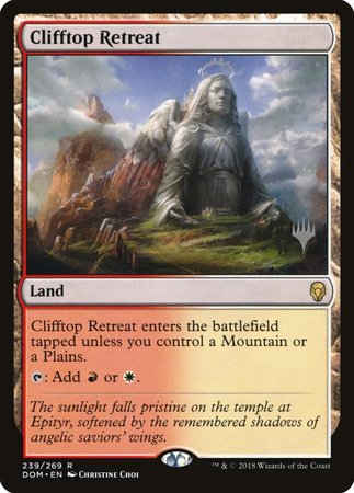 Clifftop Retreat [Dominaria Promos] | The Time Vault CA