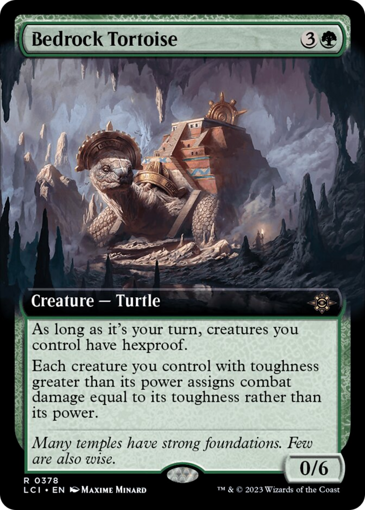 Bedrock Tortoise (Extended Art) [The Lost Caverns of Ixalan] | The Time Vault CA