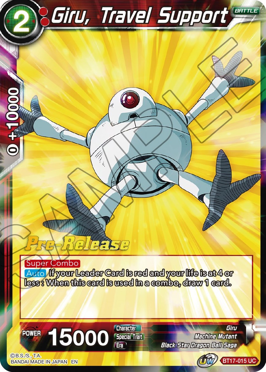 Giru, Travel Support (BT17-015) [Ultimate Squad Prerelease Promos] | The Time Vault CA