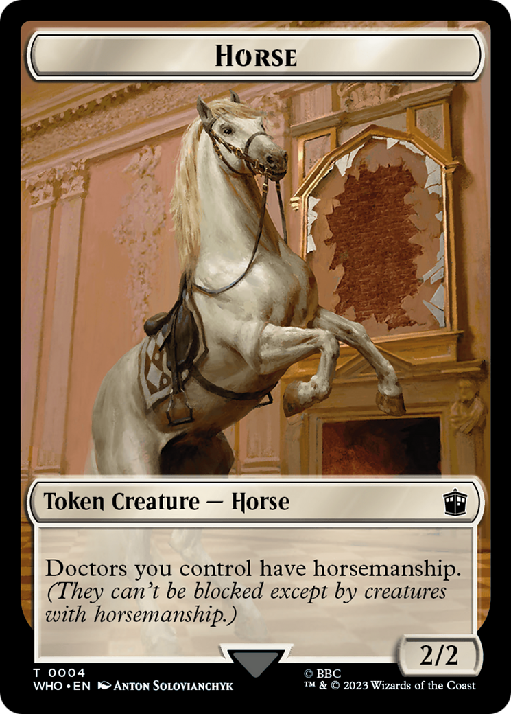 Horse // Food (0026) Double-Sided Token [Doctor Who Tokens] | The Time Vault CA