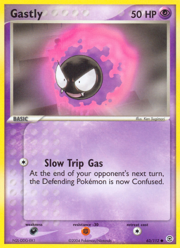 Gastly (63/112) [EX: FireRed & LeafGreen] | The Time Vault CA