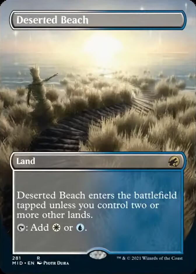 Deserted Beach (Borderless) [Innistrad: Midnight Hunt] | The Time Vault CA