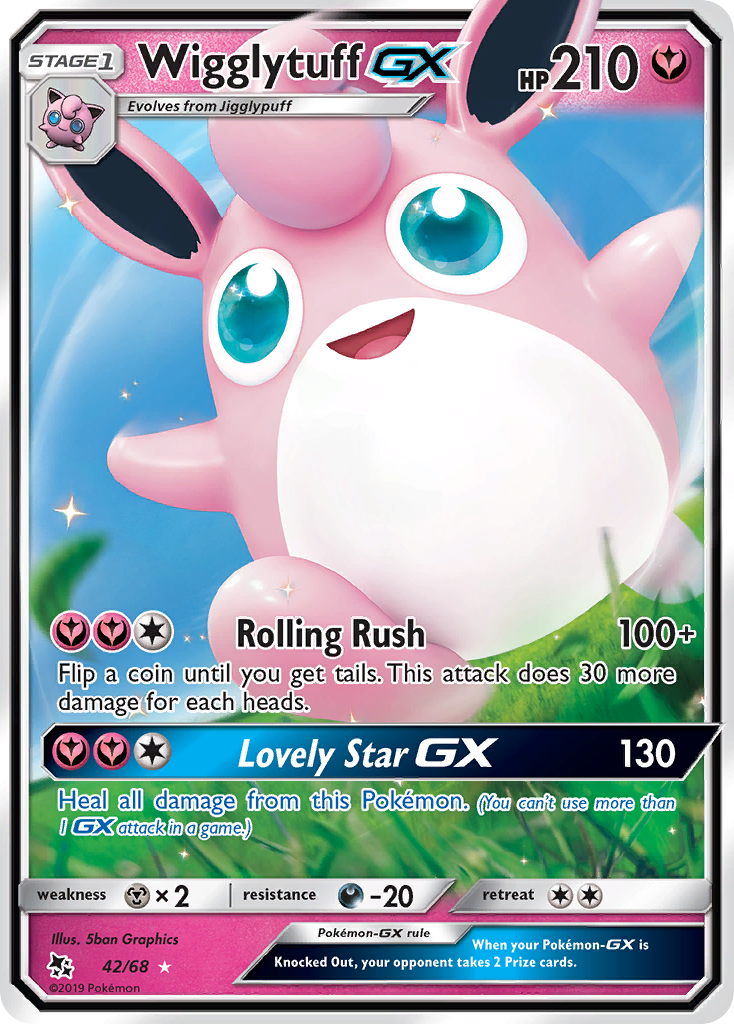 Wigglytuff GX (42/68) [Sun & Moon: Hidden Fates] | The Time Vault CA