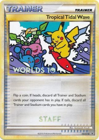 Tropical Tidal Wave (HGSS18) (Staff) [HeartGold & SoulSilver: Black Star Promos] | The Time Vault CA