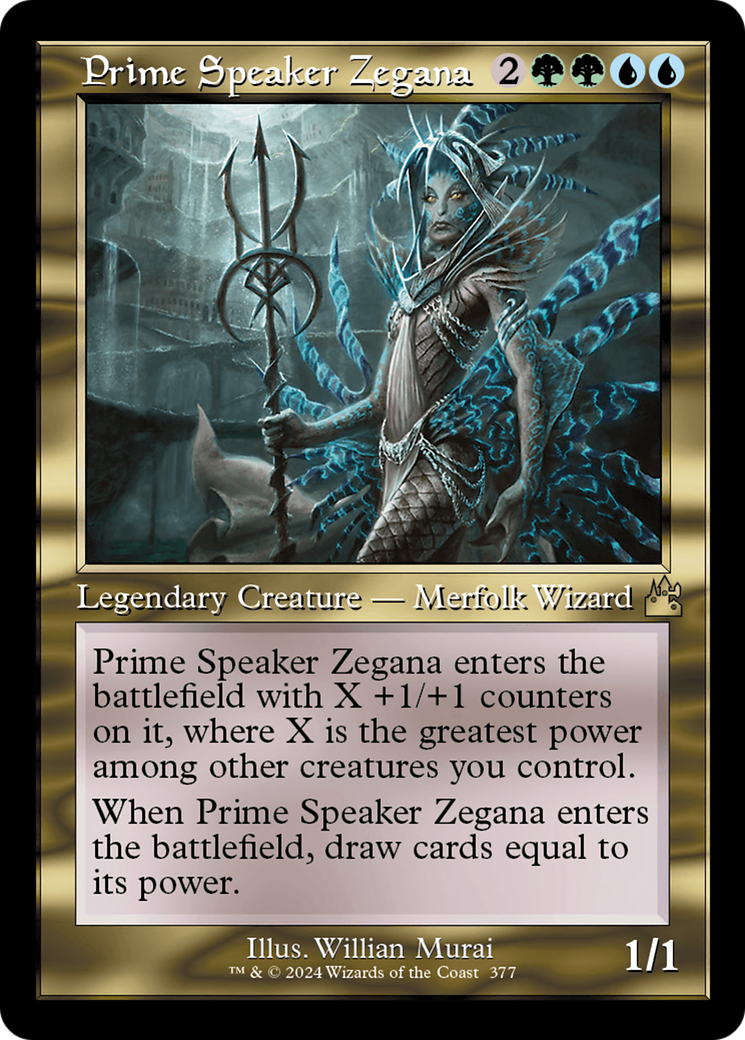 Prime Speaker Zegana (Retro Frame) [Ravnica Remastered] | The Time Vault CA