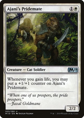 Ajani's Pridemate [Core Set 2019] | The Time Vault CA