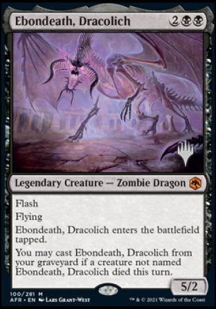 Ebondeath, Dracolich (Promo Pack) [Dungeons & Dragons: Adventures in the Forgotten Realms Promos] | The Time Vault CA