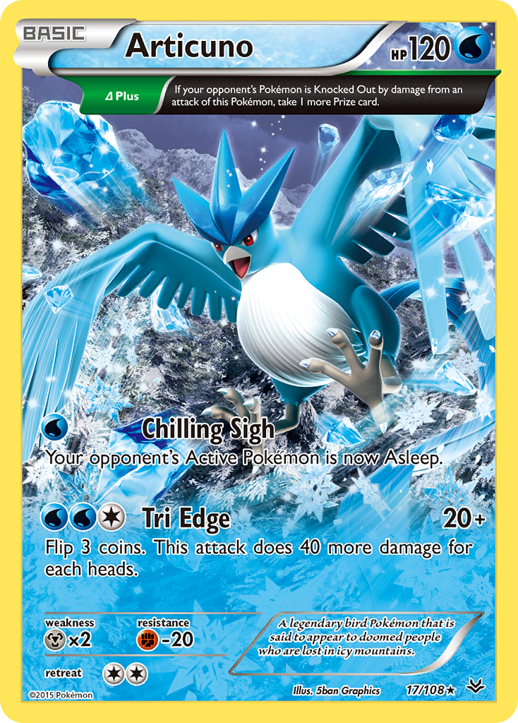 Articuno (17/108) [XY: Roaring Skies] | The Time Vault CA