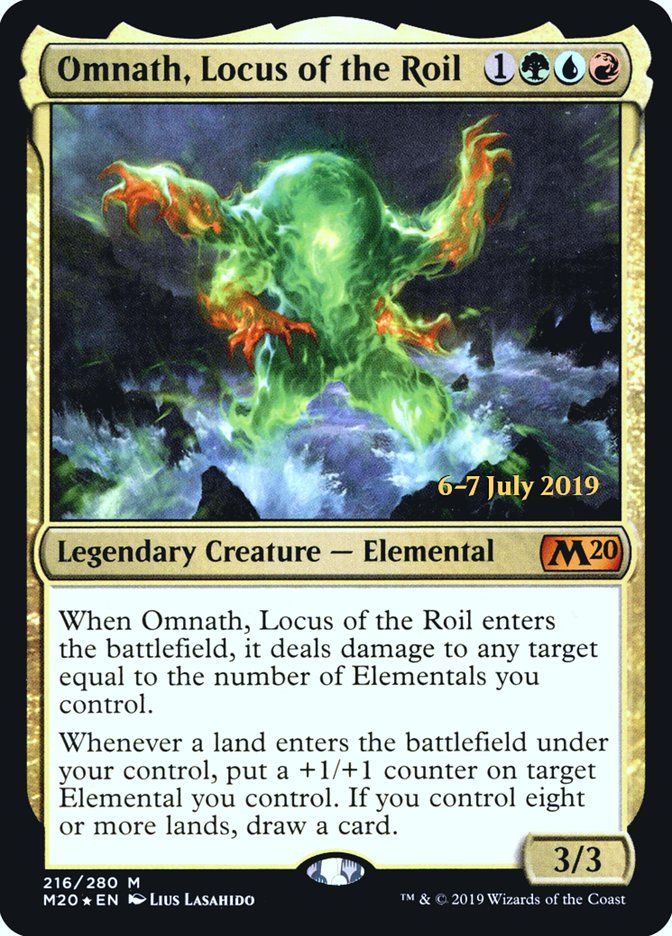 Omnath, Locus of the Roil  [Core Set 2020 Prerelease Promos] | The Time Vault CA