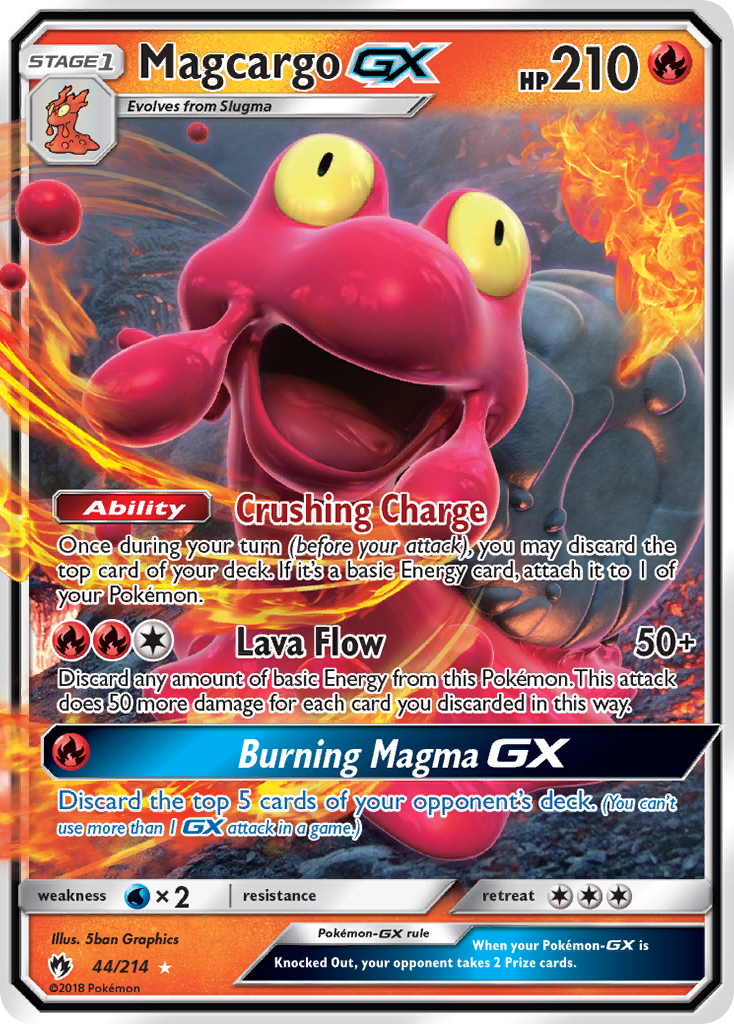 Magcargo GX (44/214) [Sun & Moon: Lost Thunder] | The Time Vault CA