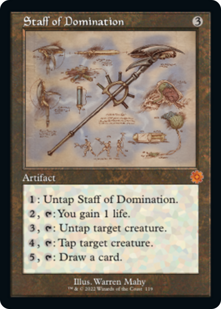 Staff of Domination (Retro Schematic) [The Brothers' War Retro Artifacts] | The Time Vault CA