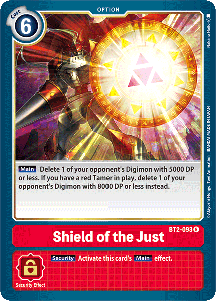 Shield of the Just [BT2-093] [Release Special Booster Ver.1.0] | The Time Vault CA