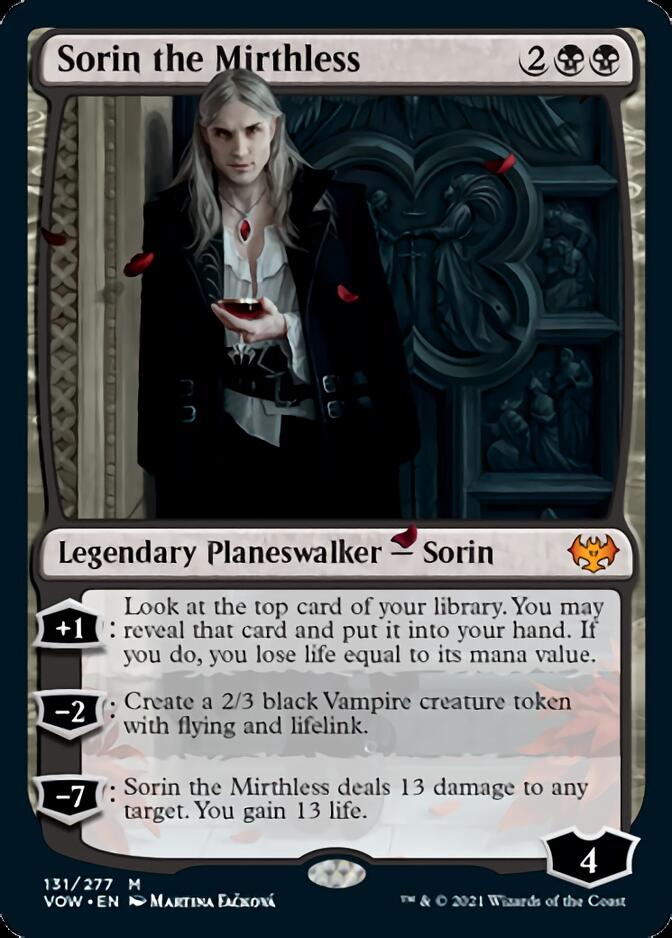 Sorin the Mirthless [Innistrad: Crimson Vow] | The Time Vault CA