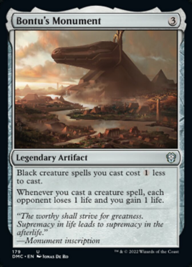 Bontu's Monument [Dominaria United Commander] | The Time Vault CA