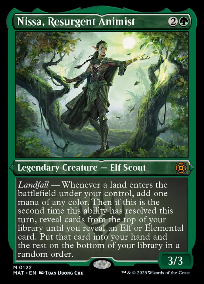 Nissa, Resurgent Animist (Foil Etched) [March of the Machine: The Aftermath] | The Time Vault CA