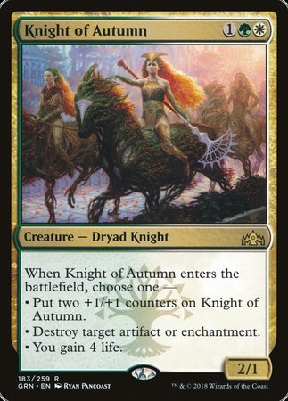 Knight of Autumn [Guilds of Ravnica] | The Time Vault CA