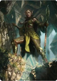 Nissa of Shadowed Boughs 1 Art Card [Zendikar Rising Art Series] | The Time Vault CA