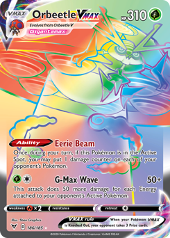 Orbeetle VMAX (186/185) [Sword & Shield: Vivid Voltage] | The Time Vault CA